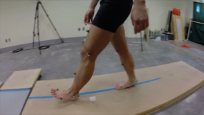 Researchers examined differences between heel-first and toe-first walking in the UA's Evolutionary Biomechanics Lab. (Image courtesy of James Webber) Researchers examined differences between heel-first and toe-first walking in the UA's Evolutionary Biomechanics Lab. (Image courtesy of James Webber)